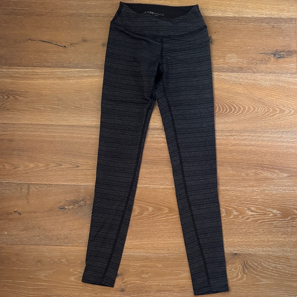 Black Patterned beyond yoga Leggings